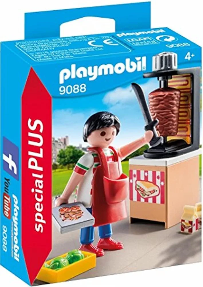 PLAYMOBIL kebab Vendor Building Set