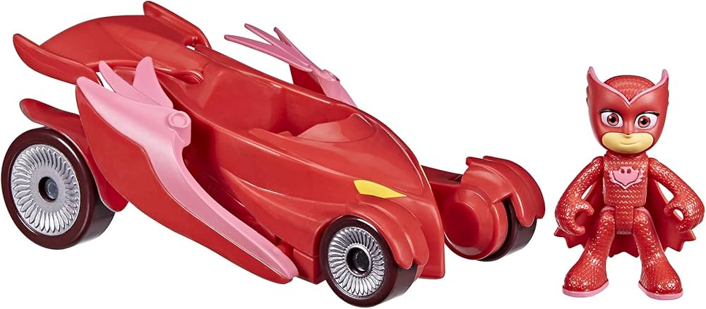 PJ Masks Owlette Deluxe Vehicle Preschool Toy, Owl Glider Car with Flapping Wings and Owlette Action Figure for Kids Ages 3 and Up