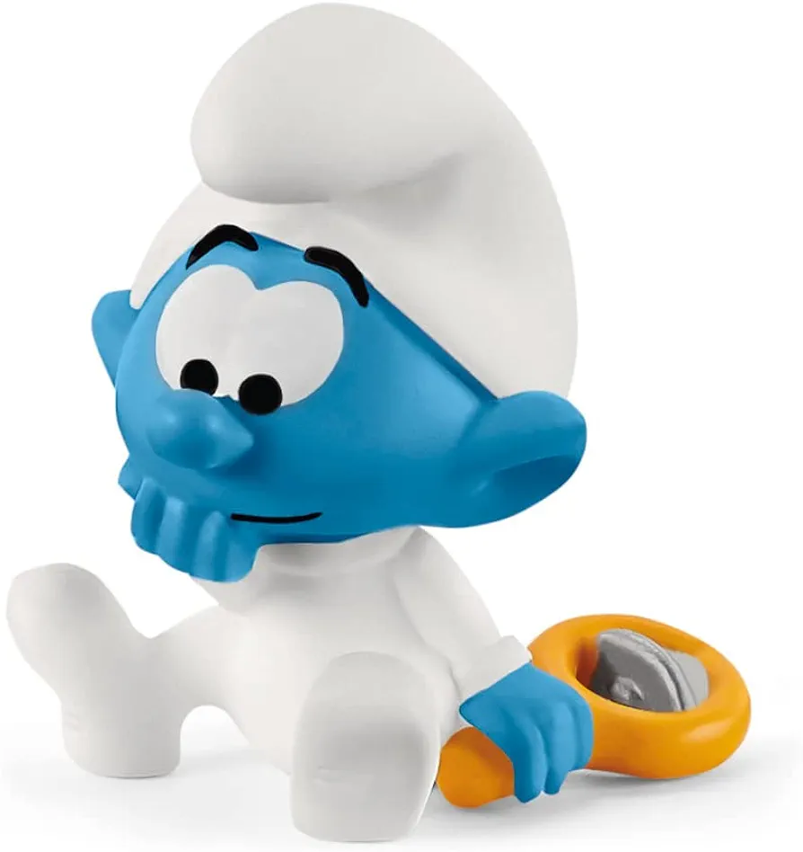 Schleich Smurfs, Collectible Retro Cartoon Toys for Boys and Girls, Baby Smurf Toy Figurine, Ages 3+