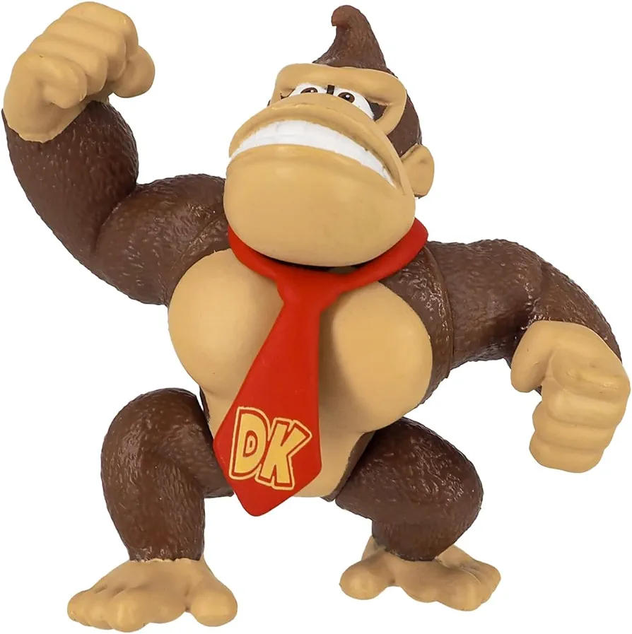 Sanei Boeki Super Mario Figure Collection Donkey Kong 1.57 x 1.57 x 1.96 Inches FCM-031 Japan Import with Original Stylus Ballpoint Touch Pen