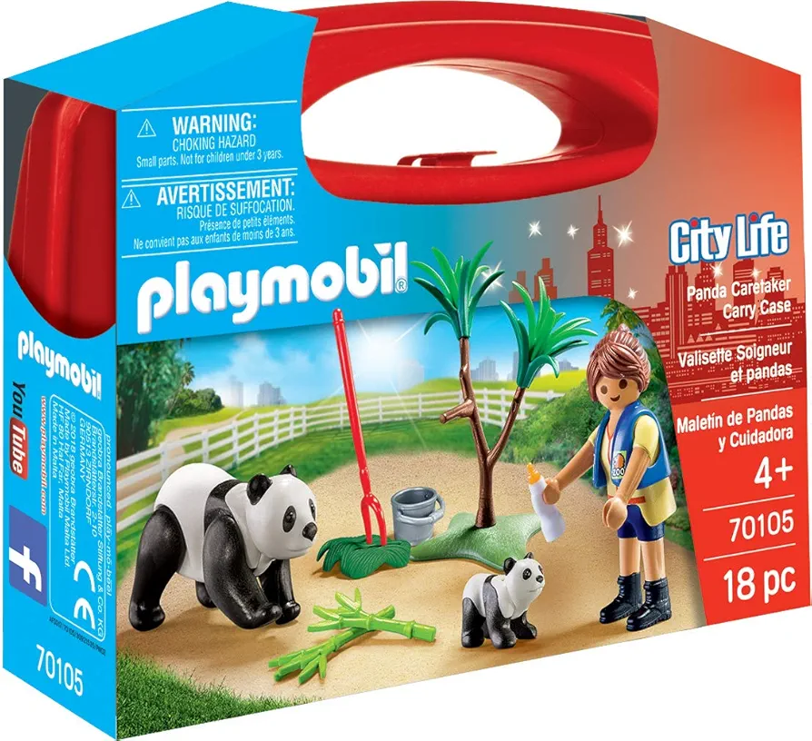 Playmobil Panda Caretaker Carry Case