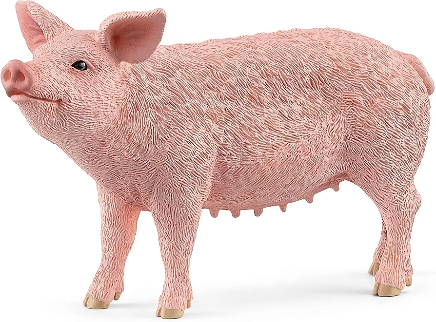 Schleich Farm World, Realistic Farm Animal Toys for Kids Ages 3 and Above, Pig Toy Figurine , 2.3 inch