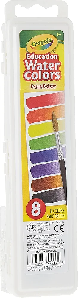 Crayola Educational Water Colors Oval Pans