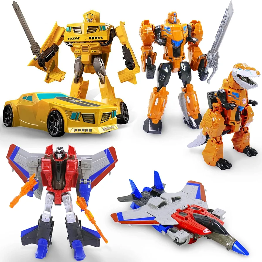 Kids Alloy Transforming Robot Construction Toys 2 in 1 Set